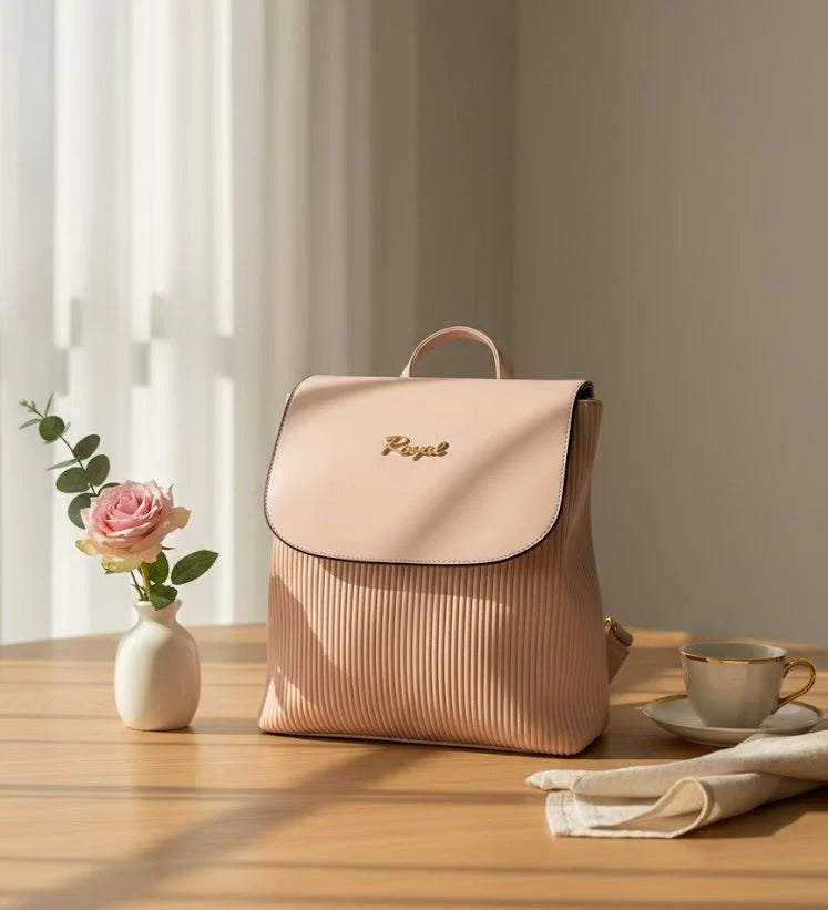 Royal Pleated Backpack