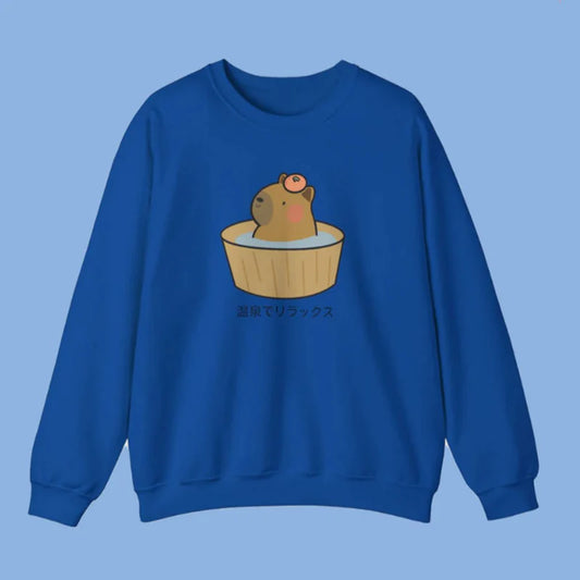 Solid-color Crewneck Sweatshirt Loose Fit For Fallwinter