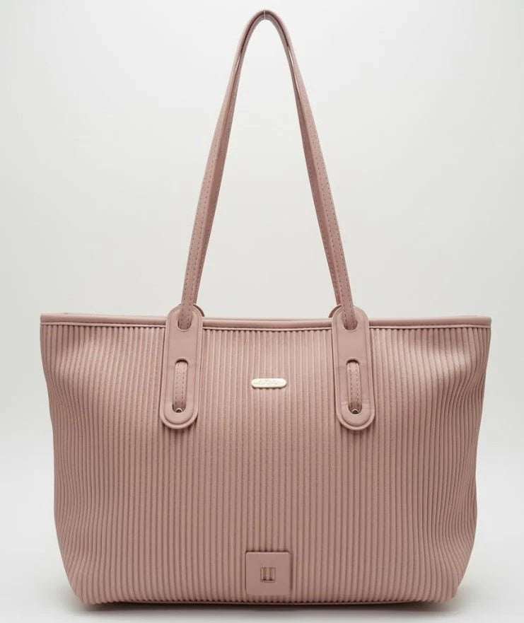 Vertical Ribbed Tote Bag