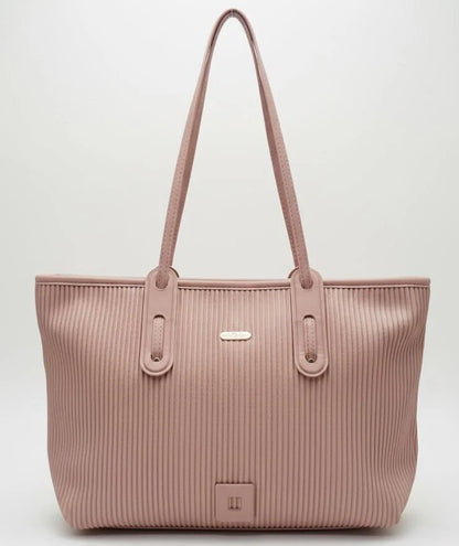Vertical Ribbed Tote Bag