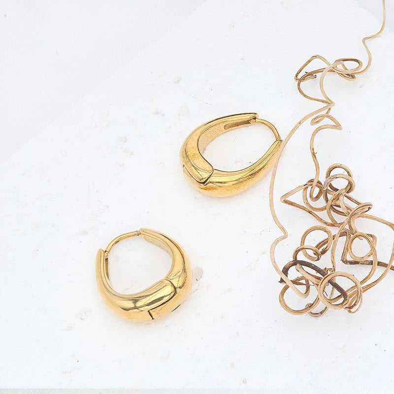 Vintage Geometric Waterdrop Statement Earrings For Women